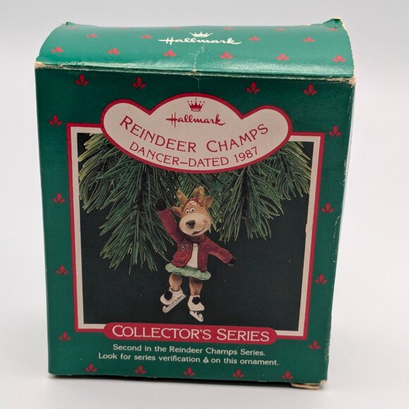Hallmark Keepsake Reindeer Champs Dancer 1987, 2nd in the Reindeer Champs Series - Picture 8 of 11